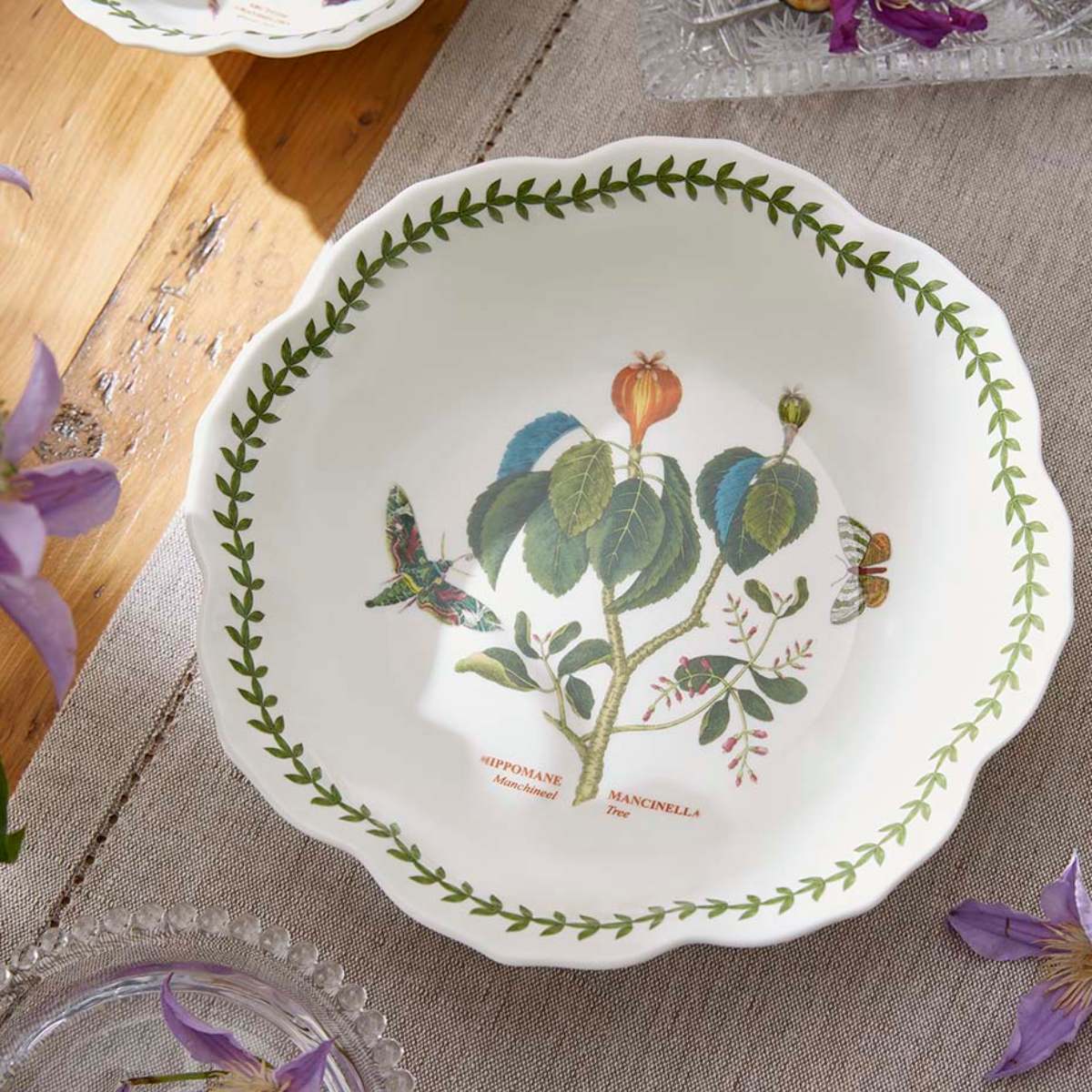 Botanic Garden Lotus Blossom , 9" Bowl, Manchineel Tree image number null